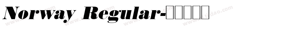 Norway Regular字体转换